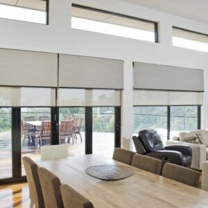 165cm Drop Plain Straight Edge Roller Blind Up To 240cm Width Cappuccino, 60cm 