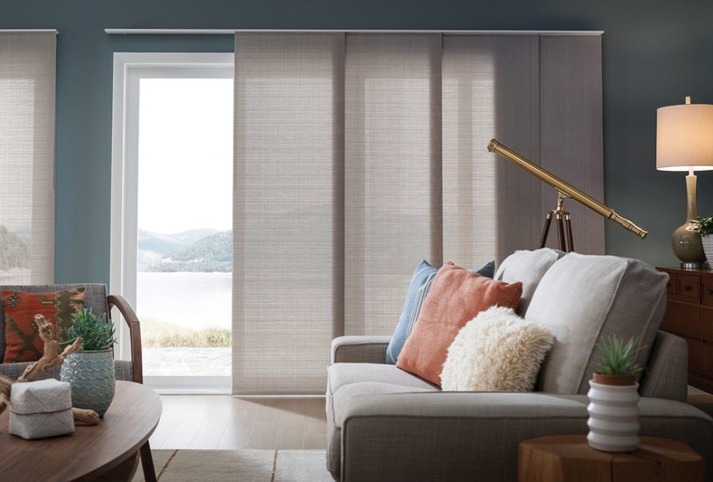 Horizontal Fabric Blinds For Sliding Glass Doors Glass Designs