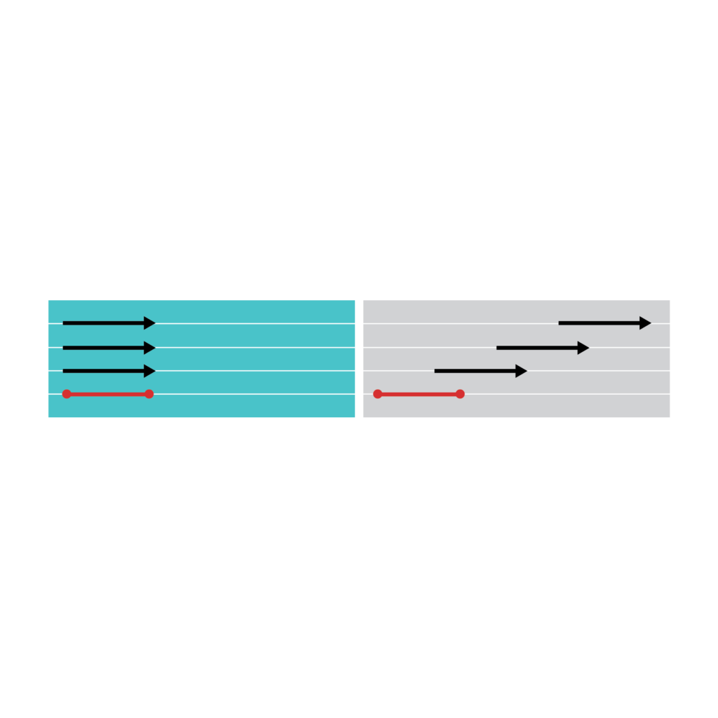 4 Panel Track, Left Stack (Front Stack)