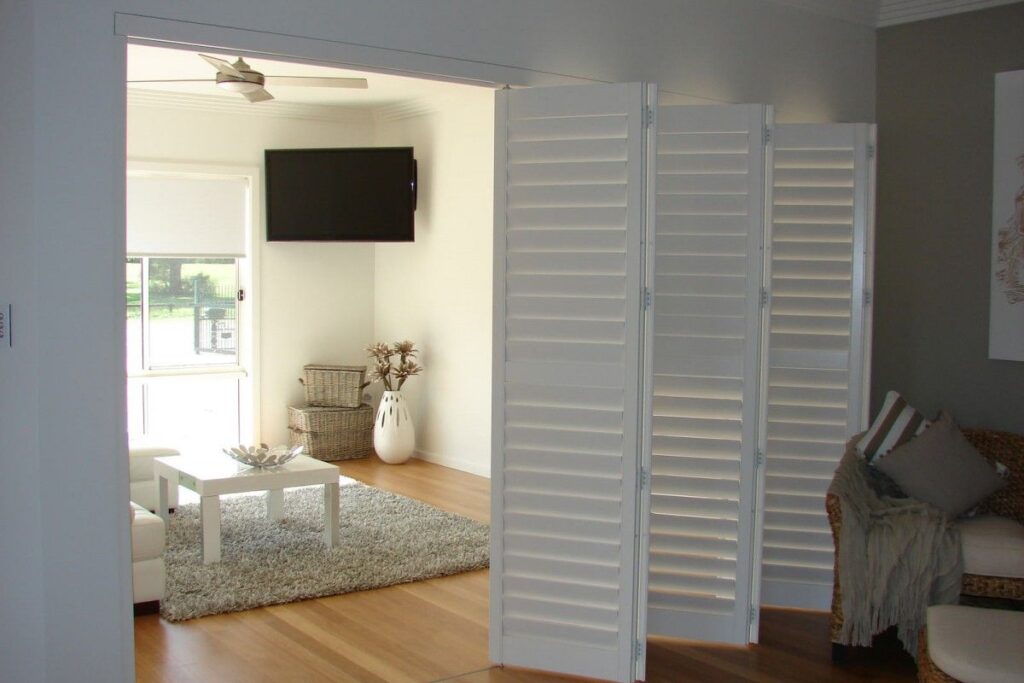 room divider plantation shutters