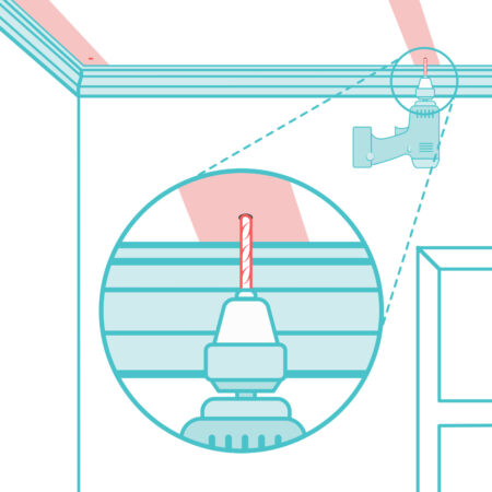 284. Drill point mark ceiling bracket-28